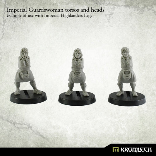 Kromlech Imperial Guardswoman Torsos And Heads (5)