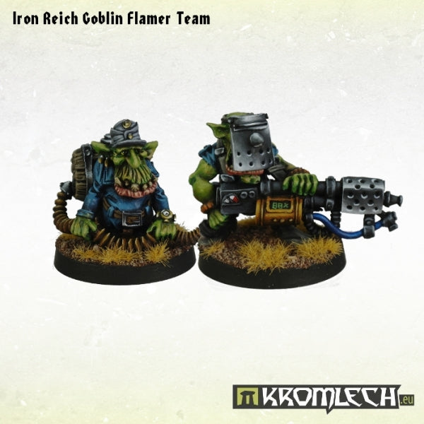 Kromlech Iron Reich Goblin Flamer Team (2)