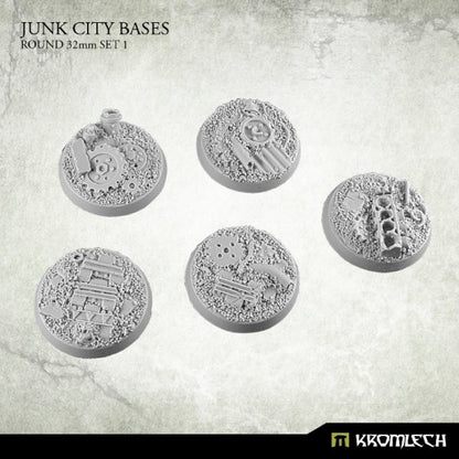 Kromlech Junk City Bases Round 32mm Set