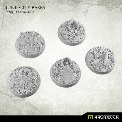 Kromlech Junk City Bases Round 32mm Set