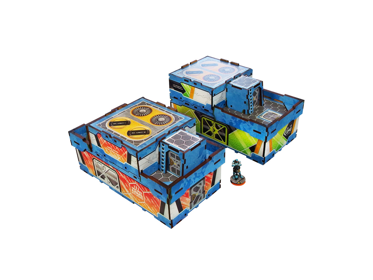 Infinity District 5 Shops 1 Prepainted (Blue)