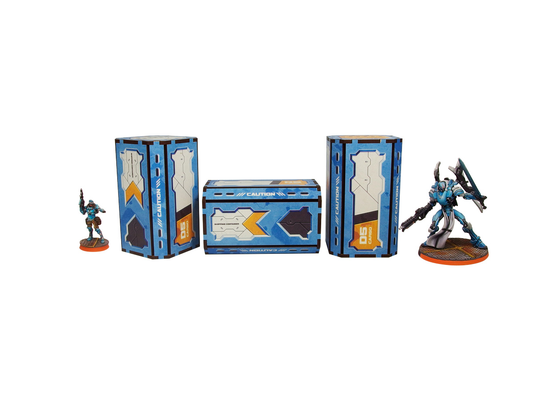 Infinity District 5 Containers Prepainted (Blue)