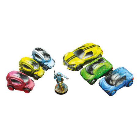 Infinity Sci-fi Resin City Cars Set