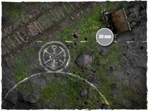 Deep-Cut Studio Game Mat - Miners Guild Ball Pitch