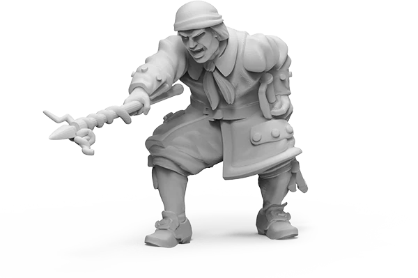 Blood & Plunder Master Gunner Character Model