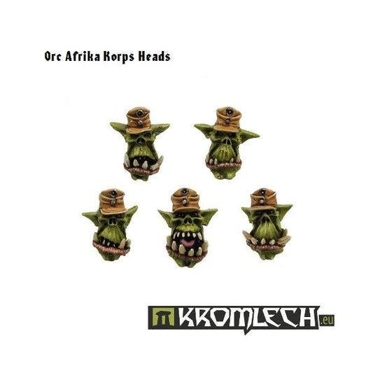 Kromlech Orc "Afrika Korps" Heads (10)