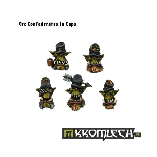 Kromlech Orc Confederates Heads In Caps (10)