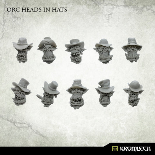 Kromlech Orc Heads In Hats (10)