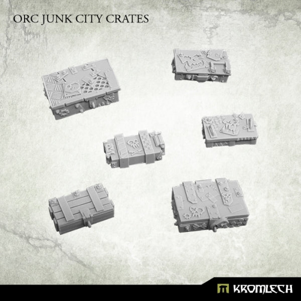 Kromlech Orc Junk City Crates (6)