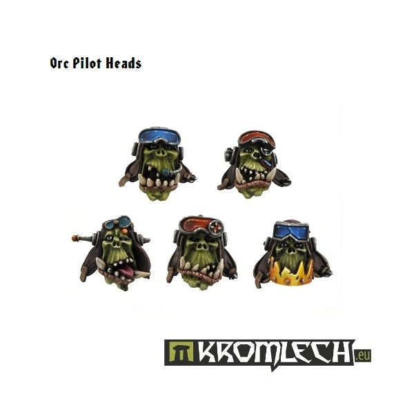 Kromlech Orc Pilot Heads (10)