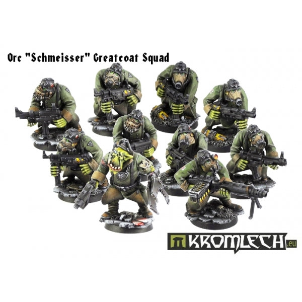 Kromlech Orc "Schmeisser" Greatcoats Squad (10)