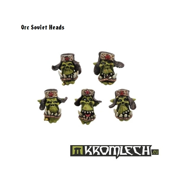 Kromlech Orc Soviet Heads (10)