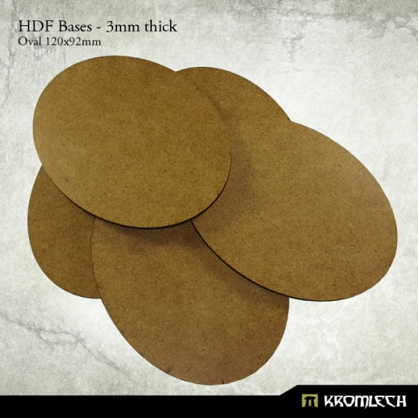 Kromlech HDF Bases 3mm Thick, Oval