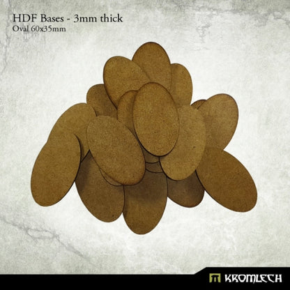 Kromlech HDF Bases 3mm Thick, Oval