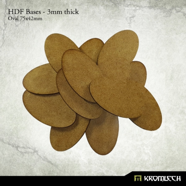 Kromlech HDF Bases 3mm Thick, Oval