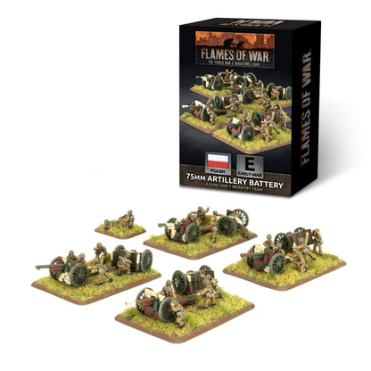 FOW Polish 75mm Artillery Battery