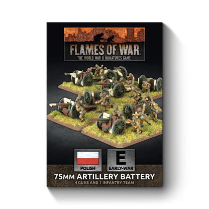 FOW Polish 75mm Artillery Battery