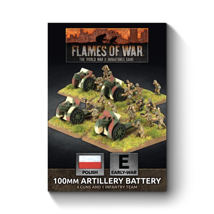 FOW Polish 100mm Artillery Battery