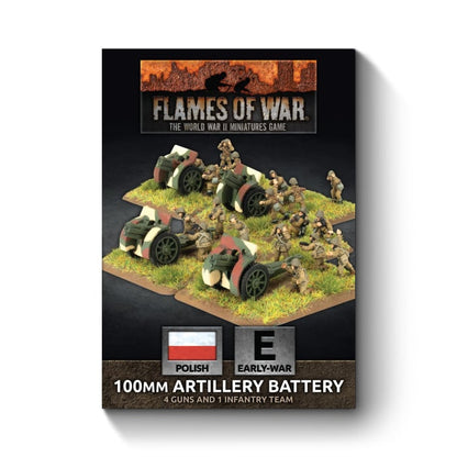 FOW Polish 100mm Artillery Battery