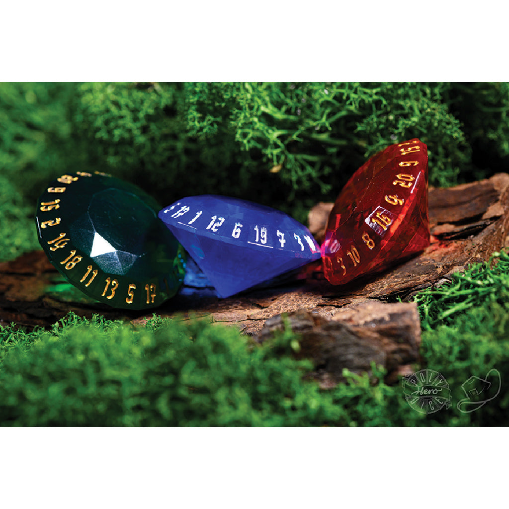 Polyhero Rogue 3D20 Gems