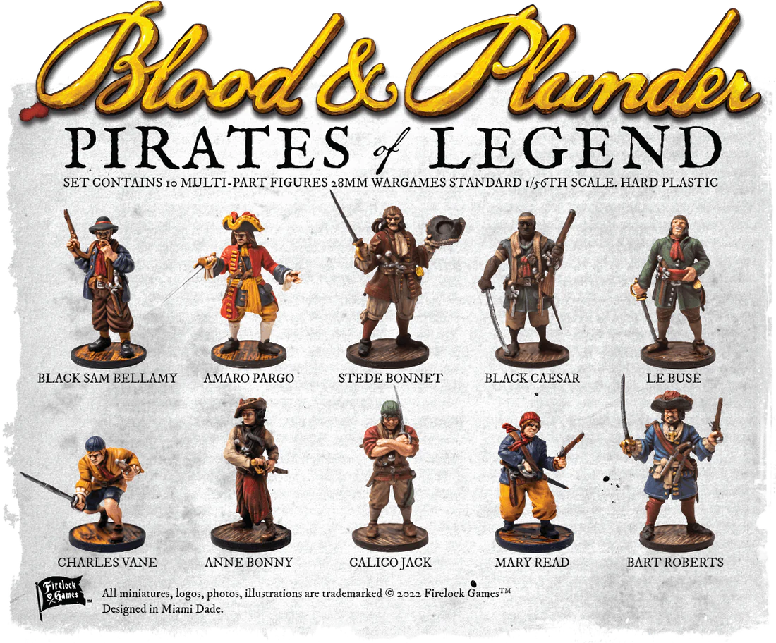 Blood & Plunder Pirates of Legend Captains Box