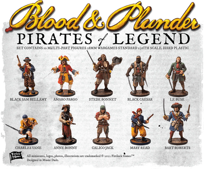 Blood & Plunder Pirates of Legend Captains Box