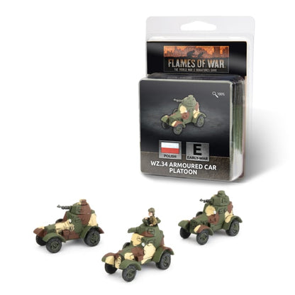 FOW Polish Wz.34 Armoured Car Platoon