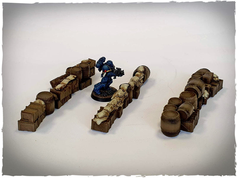 Deep-Cut Studio Prepainted Scenery - Fantasy Barricades Set