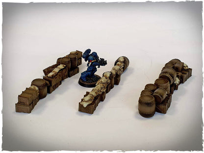 Deep-Cut Studio Prepainted Scenery - Fantasy Barricades Set