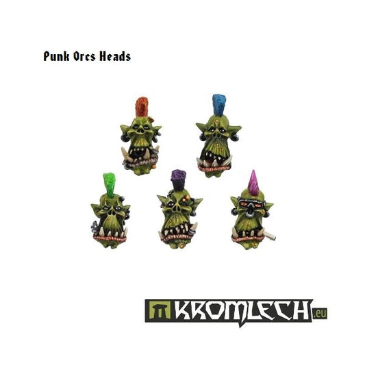 Kromlech Punk Orcs Heads (10)