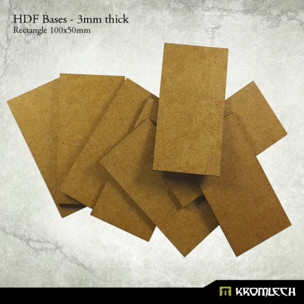 Kromlech HDF Bases 3mm Thick, Rectangle