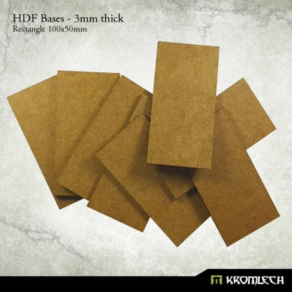 Kromlech HDF Bases 3mm Thick, Rectangle