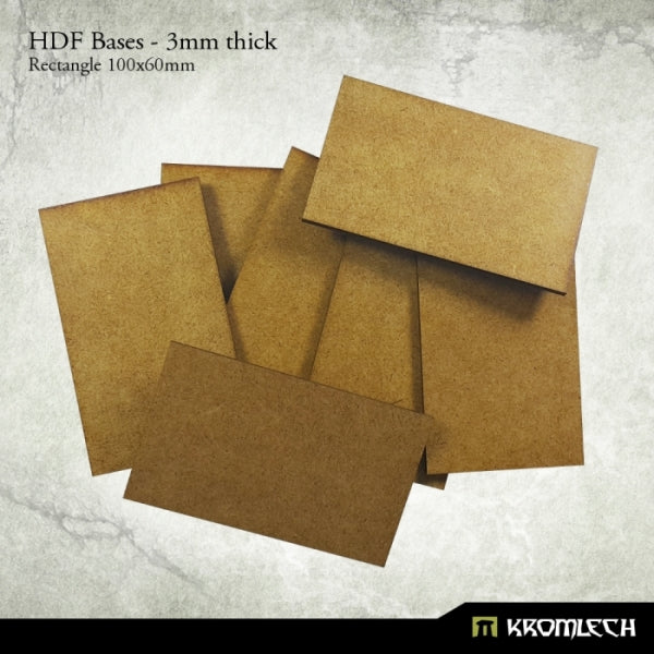 Kromlech HDF Bases 3mm Thick, Rectangle