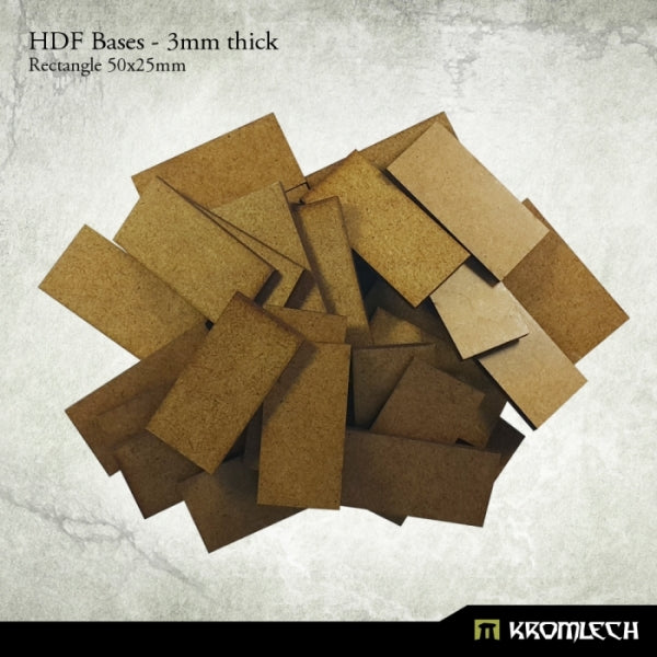 Kromlech HDF Bases 3mm Thick, Rectangle