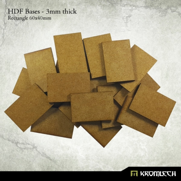 Kromlech HDF Bases 3mm Thick, Rectangle