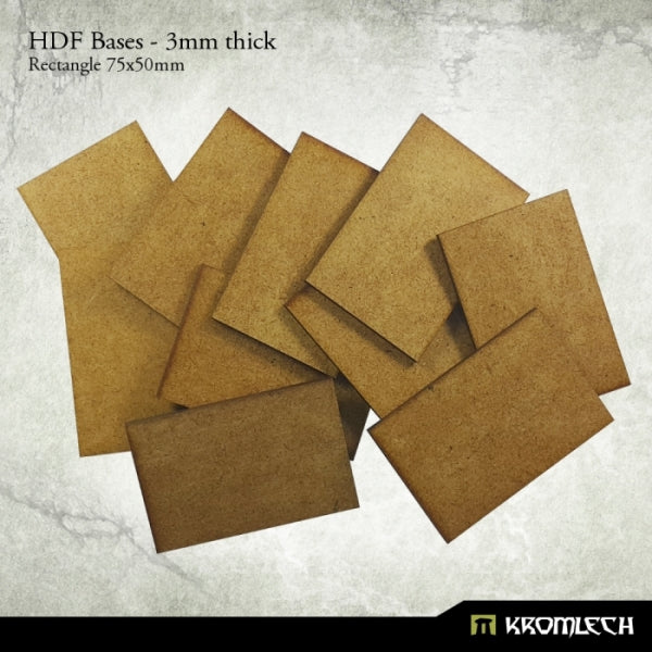 Kromlech HDF Bases 3mm Thick, Rectangle