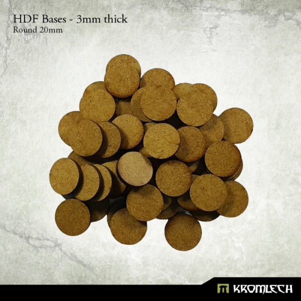 Kromlech HDF Bases 3mm Thick, Round