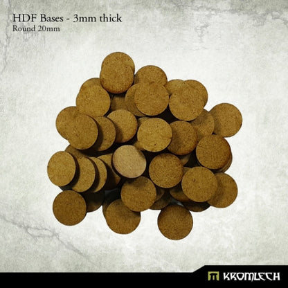 Kromlech HDF Bases 3mm Thick, Round