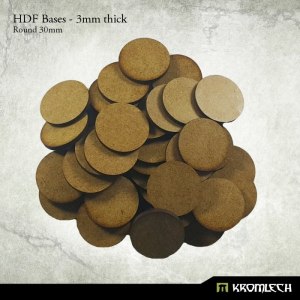 Kromlech HDF Bases 3mm Thick, Round