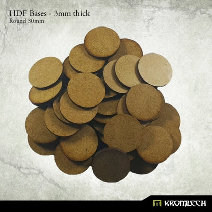 Kromlech HDF Bases 3mm Thick, Round