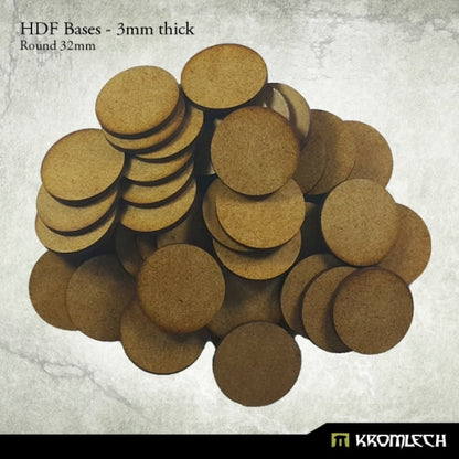 Kromlech HDF Bases 3mm Thick, Round