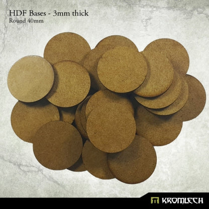 Kromlech HDF Bases 3mm Thick, Round