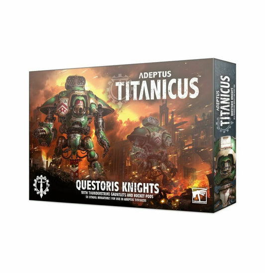 Horus Heresy Questoris Knights with Thunderstrike Gauntlets & Rocket Pods