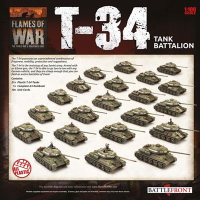 FOW Soviet T-34 Tank Battalion