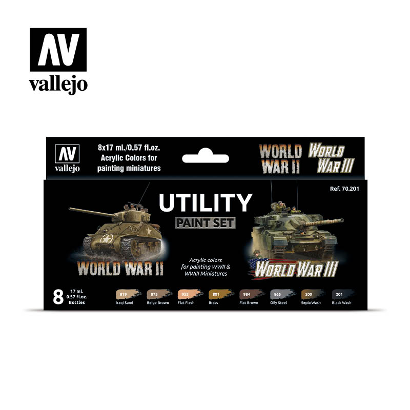 Vallejo World War II/World War III Utility Paint Set (8)