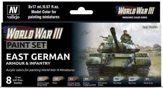 World War III East German Armor & Infantry Paint Set (8)