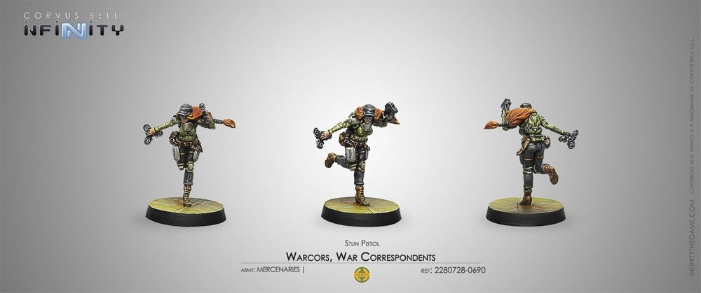 NA2 Warcors, War Correspondents (Stun Pistol)