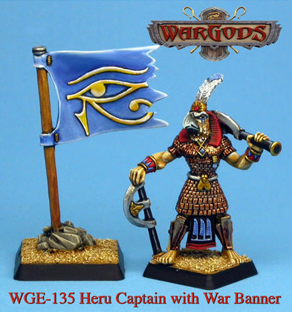 WarGods of Aegyptus Heru Captain With War-Banner