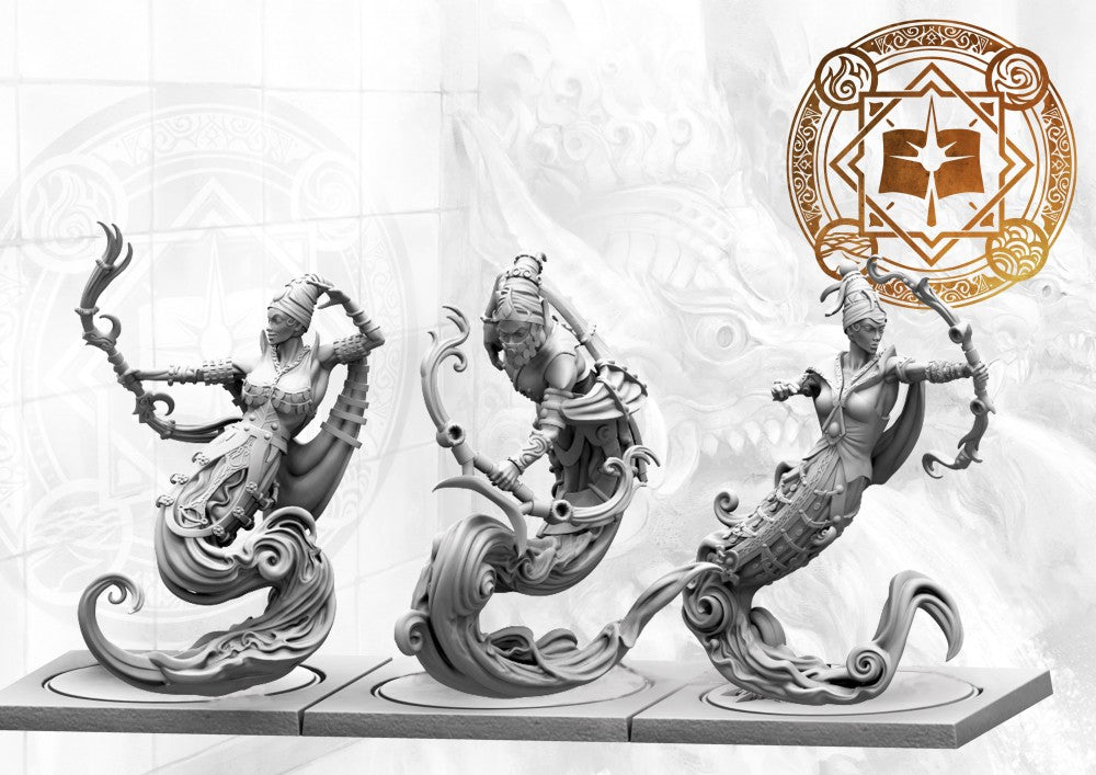 Conquest Sorcerer Kings Windborn Djinn (with Bows)