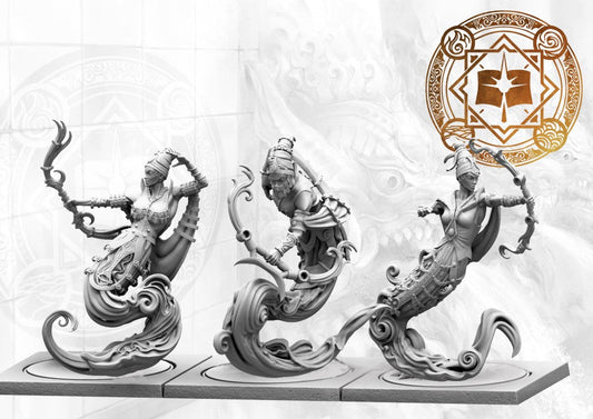 Conquest Sorcerer Kings Windborn Djinn (with Bows)